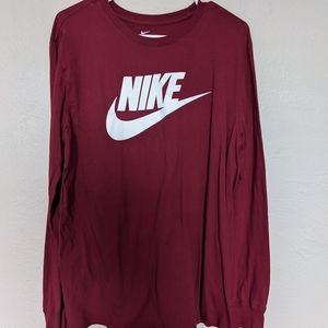 Nike Athletic Long Sleeve Tee (Red) - Like New
